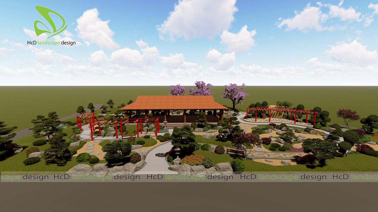 sân vườn nhật bản - cảnh quan sân vườn - hcd landscape design